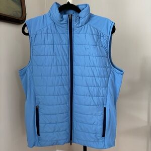 Rhoback Fulton Performance Golf Vest in Dusk Blue Size Medium